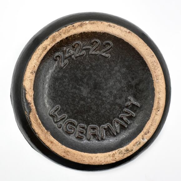 Scheurich Keramik MCM Vase 1960s West German Ceramic Fat Lava Glaze 242-22 - Picture 7 of 13